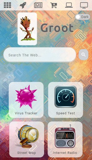 Groot smartphone light mode image. Image inserted by SSuite Office Fandango Desktop Editor